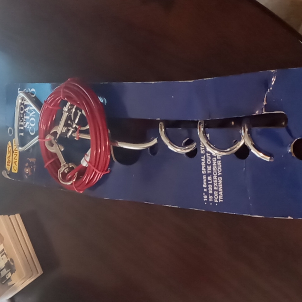 🐕 NWT Outdoor Crazy Canine tie-out stake combo 🐶 - Picture 7 of 7